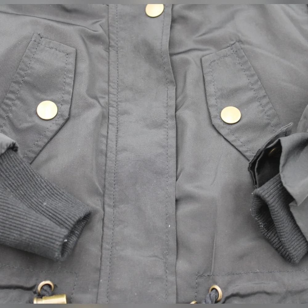 Copper Key Toddler Black Sherpa-Lined Jacket/Anorak, Gently Worn 2T-3T - Picture 5 of 8